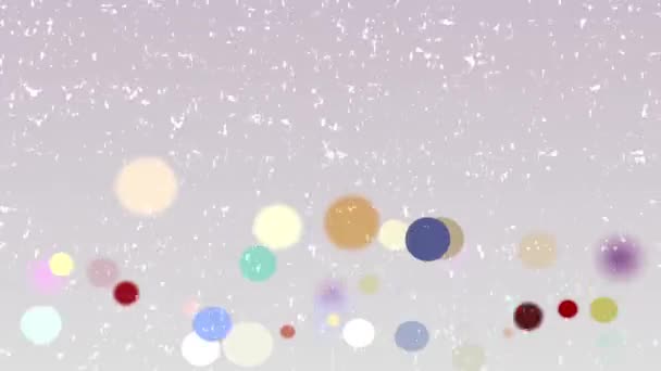 Barevné Kruhy Neustále Poskakující Kolem Sebe Vypadají Zábavně — Stock video