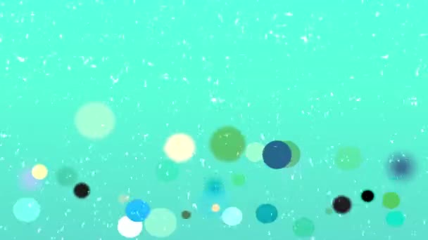 Círculos Coloridos Constantemente Saltando Torno Mesmos Olhar Divertido — Vídeo de Stock