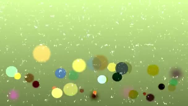 Colorful Circles Constantly Bouncing Themselves Look Fun — Stock Video