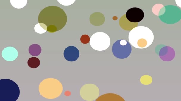 Colorful Circles Constantly Bouncing Themselves Look Fun — Vídeo de stock