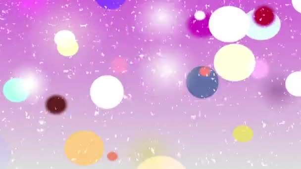 Colorful Circles Constantly Bouncing Themselves Look Fun — Vídeo de stock