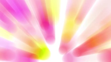 Parlak renkli ışık demetleri sürekli hareket halinde..