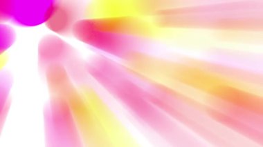 Parlak renkli ışık demetleri sürekli hareket halinde..