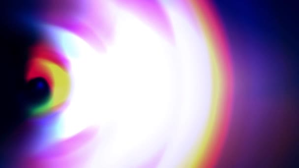 Kolorowe Wiązki Światła Poruszające Się Sposób Ciągły Wygląda Jasno Pięknie — Wideo stockowe