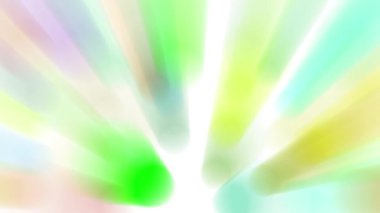 Parlak renkli ışık demetleri sürekli hareket halinde..