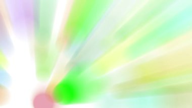 Parlak renkli ışık demetleri sürekli hareket halinde..