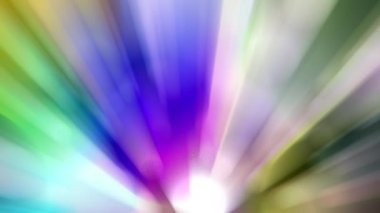 The beams of light spread continuously, looking bright and beautiful.
