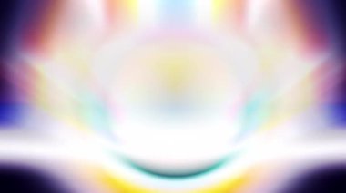 The beams of light spread continuously, looking bright and beautiful.
