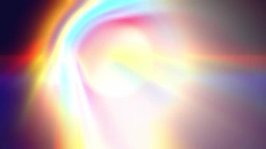 The beams of light spread continuously, looking bright and beautiful.