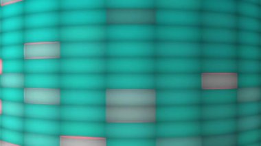 Sürekli yanıp sönen alanlarla dolu bir kare şebeke modern görünüyor..