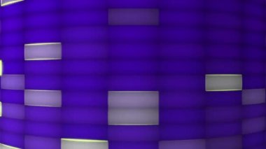 A square grid full of continuous flashing spaces looks modern.