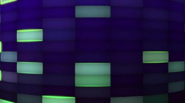 A square grid full of continuous flashing spaces looks modern.