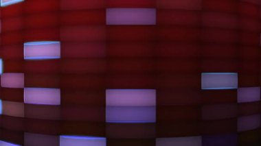 A square grid full of continuous flashing spaces looks modern.
