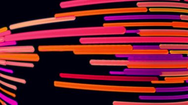 Sürekli hareket eden neon ışığı modern görünüyor..