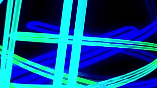 Sürekli Hareket Eden Neon Işığı Modern Görünüyor — Stok video
