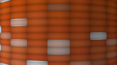 Sürekli yanıp sönen alanlarla dolu bir kare şebeke modern görünüyor..