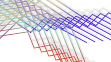 Renk çizgileri sürekli hareket eder, parlak ve sıcak görünür..