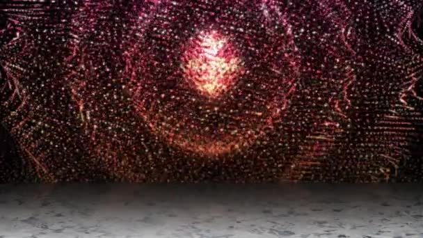 Stries Lumineuses Colorées Déplaçant Continuellement Regardant Lumineux Avec Des Ombres — Video