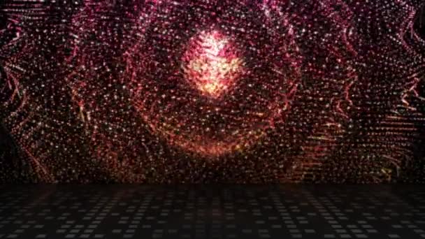 Stries Lumineuses Colorées Déplaçant Continuellement Regardant Lumineux Avec Des Ombres — Video