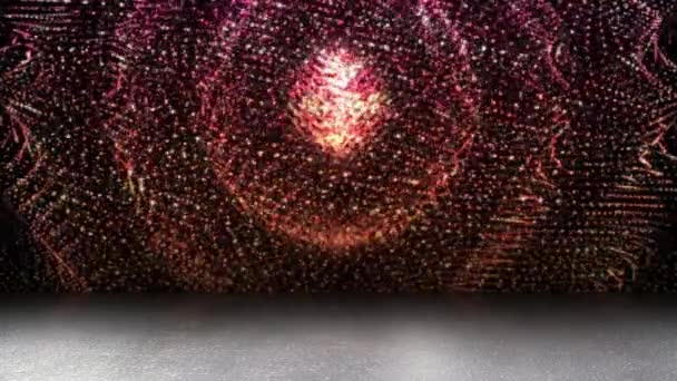 Stries Lumineuses Colorées Déplaçant Continuellement Regardant Lumineux Avec Des Ombres — Video