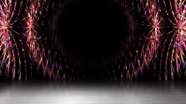 Światło Latało Bez Przerwy Środku Była Czarna Dziura Cień Odbity — Wideo stockowe