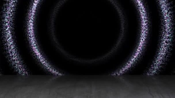 Свет Летел Непрерывно Центре Черная Дыра Тень Отраженная Земли — стоковое видео