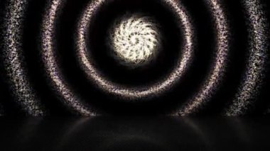 Işık sürekli uçuyordu, merkezde bir kara delik vardı, yere yansıyan bir gölge..