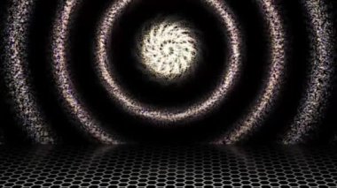 Işık sürekli uçuyordu, merkezde bir kara delik vardı, yere yansıyan bir gölge..