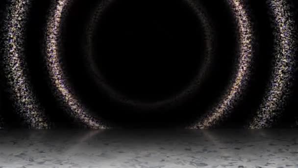 Світло Постійно Літало Центрі Була Чорна Діра Тінь Відбита Землі — стокове відео