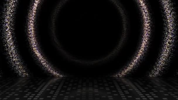 Світло Постійно Літало Центрі Була Чорна Діра Тінь Відбита Землі — стокове відео