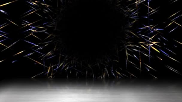 Światło Latało Bez Przerwy Środku Była Czarna Dziura Cień Odbity — Wideo stockowe