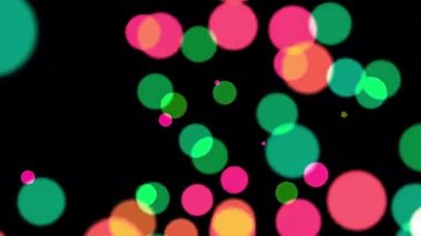 Bölgede yüzen renkli daireler, çok güzel görünüyorlar..