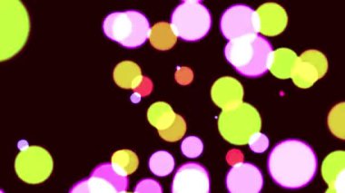 Renkli yüzen, etrafta dönen, güzel görünen..