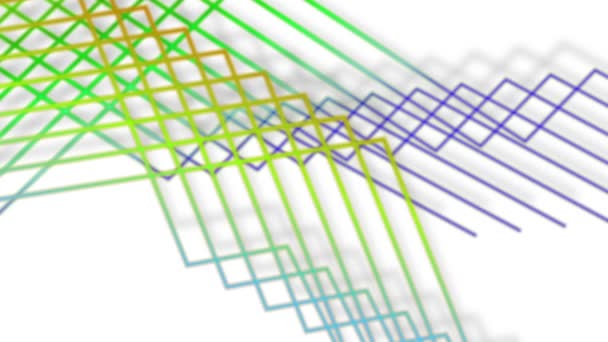 Lignes Colorées Déplaçant Continuellement Regardant Lumineux — Video