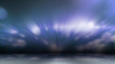 Renkli ışıklar uzayda sürekli sürükleniyordu ve gölgeler aşağıya düşüyordu..