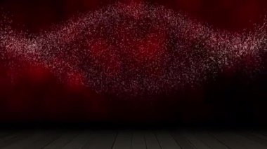 Renkli ışıklar uzayda sürekli sürükleniyordu ve gölgeler aşağıya düşüyordu..