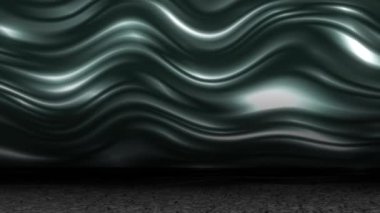Dalgalı, hareketli yüzey, modern bir görünüş için ışığı sürekli yansıtır..