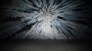 Bir gölge yere düştüğünde ışık demeti sürekli yanıp sönüyordu..