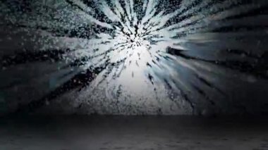 Bir gölge yere düştüğünde ışık demeti sürekli yanıp sönüyordu..