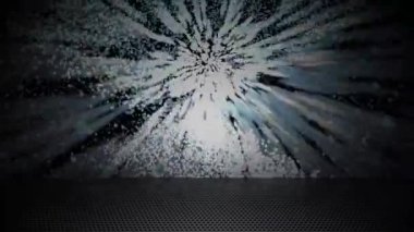 Bir gölge yere düştüğünde ışık demeti sürekli yanıp sönüyordu..