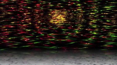 Bir gölge yere düştüğünde ışık demeti sürekli yanıp sönüyordu..