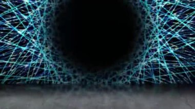 Bir gölge yere düştüğünde ışık demeti sürekli yanıp sönüyordu..