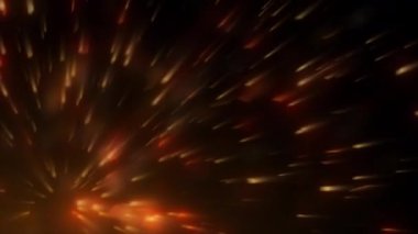 Dağılmış ışık demeti, parlak görünerek yüzmeye devam etti..