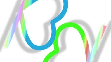 Colorful lines scattered throughout the area look bright.