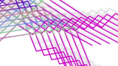 Colorful lines scattered throughout the area look bright.