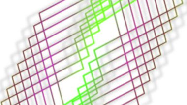 Colorful lines scattered throughout the area look bright.