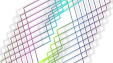 Colorful lines scattered throughout the area look bright.