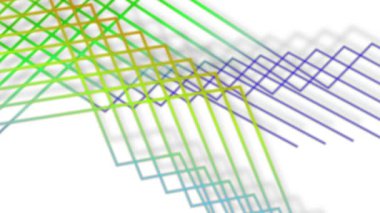 Colorful lines scattered throughout the area look bright.