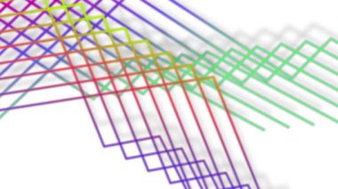 Colorful lines scattered throughout the area look bright.