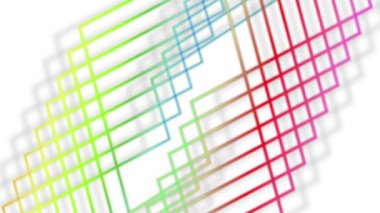 Colorful lines scattered throughout the area look bright.